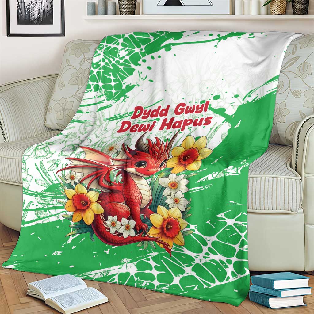 Wales Saint David’s Day Personalized Blanket Funny Welsh Dragon Daffodil - Wonder Print Shop
