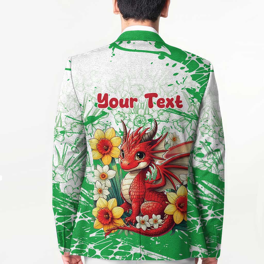 Wales Saint David’s Day Personalized Blazer Funny Welsh Dragon Daffodil - Wonder Print Shop