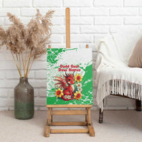 Wales Saint David’s Day Personalized Canvas Wall Art Funny Welsh Dragon Daffodil - Wonder Print Shop