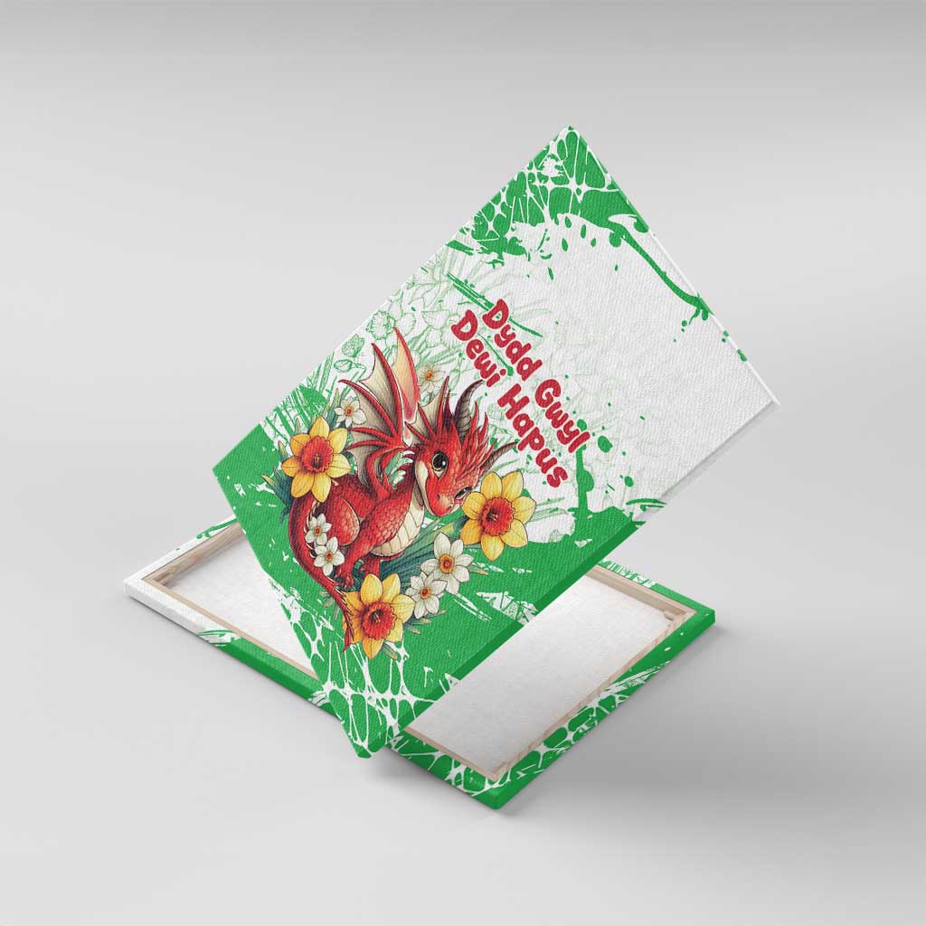 Wales Saint David’s Day Personalized Canvas Wall Art Funny Welsh Dragon Daffodil - Wonder Print Shop