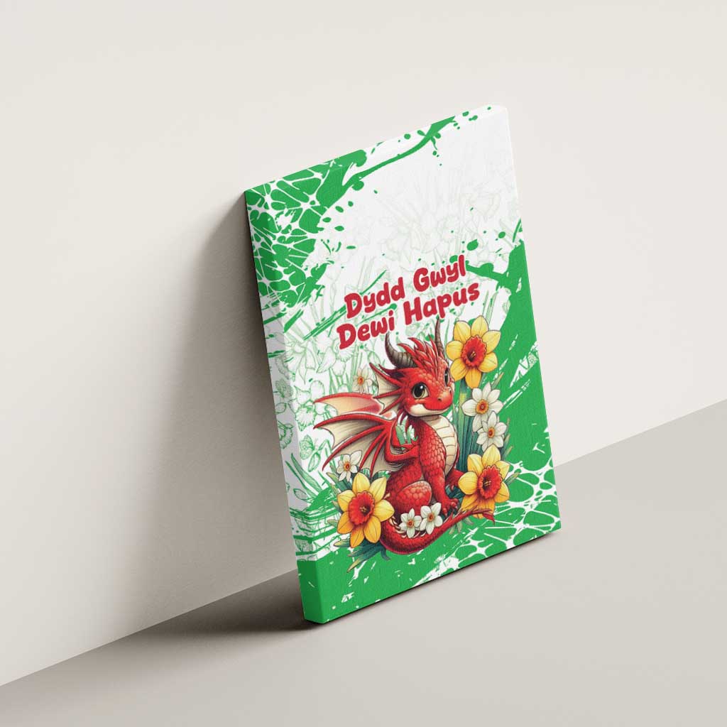 Wales Saint David’s Day Personalized Canvas Wall Art Funny Welsh Dragon Daffodil - Wonder Print Shop
