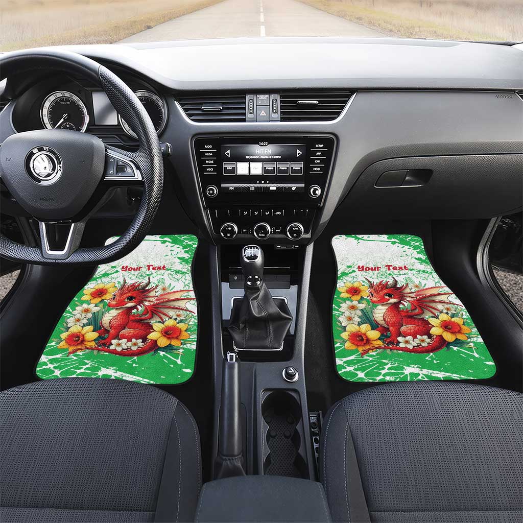 Wales Saint David’s Day Personalized Car Mats Funny Welsh Dragon Daffodil - Wonder Print Shop