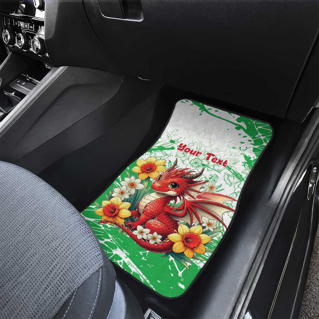 Wales Saint David’s Day Personalized Car Mats Funny Welsh Dragon Daffodil - Wonder Print Shop