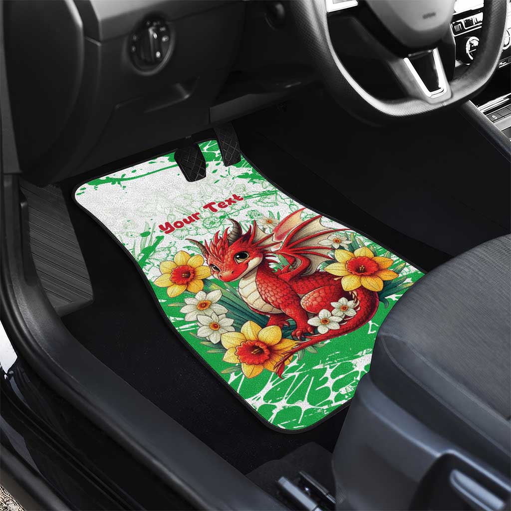 Wales Saint David’s Day Personalized Car Mats Funny Welsh Dragon Daffodil - Wonder Print Shop