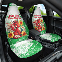 Wales Saint David’s Day Personalized Car Seat Cover Funny Welsh Dragon Daffodil - Wonder Print Shop