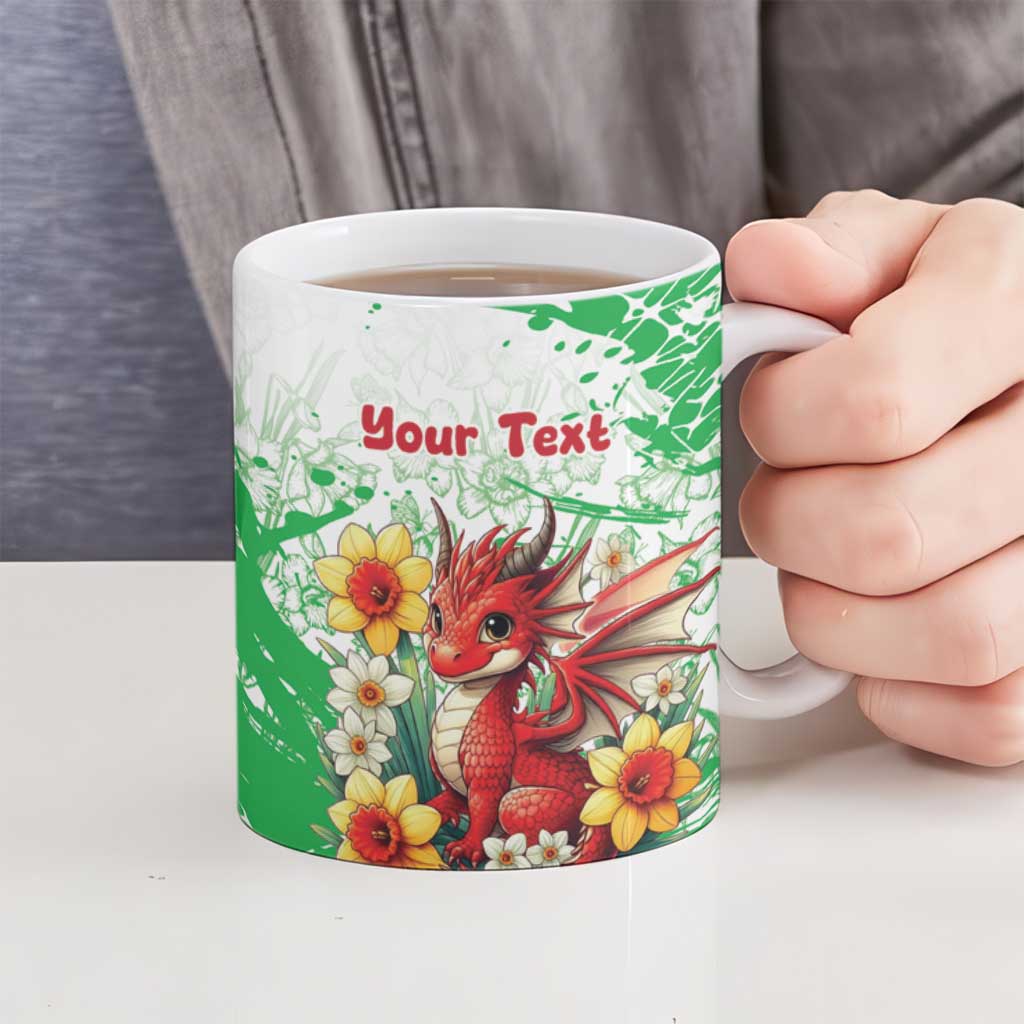 Wales Saint David’s Day Personalized Ceramic Mug Funny Welsh Dragon Daffodil - Wonder Print Shop