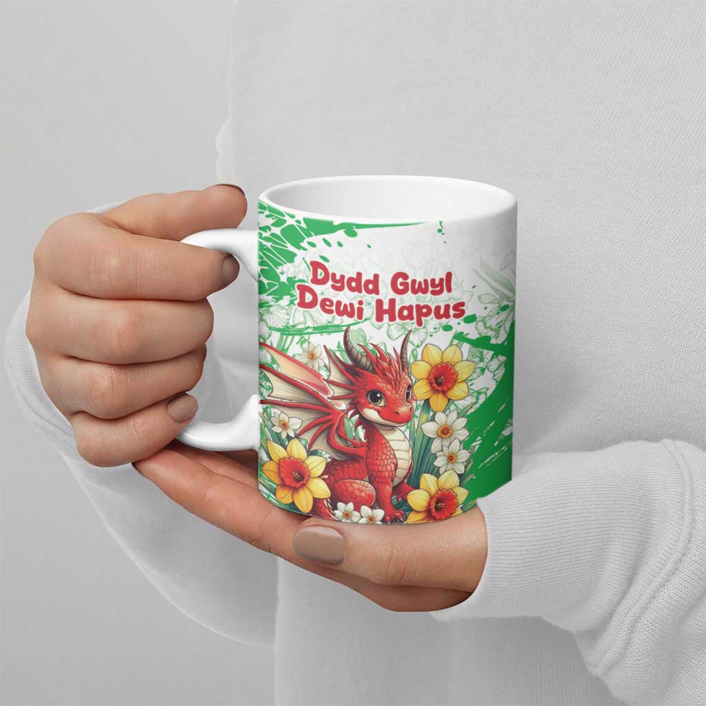 Wales Saint David’s Day Personalized Ceramic Mug Funny Welsh Dragon Daffodil - Wonder Print Shop