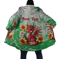 Wales Saint David’s Day Personalized Cloak Funny Welsh Dragon Daffodil - Wonder Print Shop