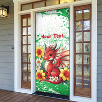 Wales Saint David’s Day Personalized Door Cover Funny Welsh Dragon Daffodil - Wonder Print Shop