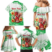 Wales Saint David’s Day Personalized Family Matching Mermaid Dress and Hawaiian Shirt Funny Welsh Dragon Daffodil - Wonder Print Shop