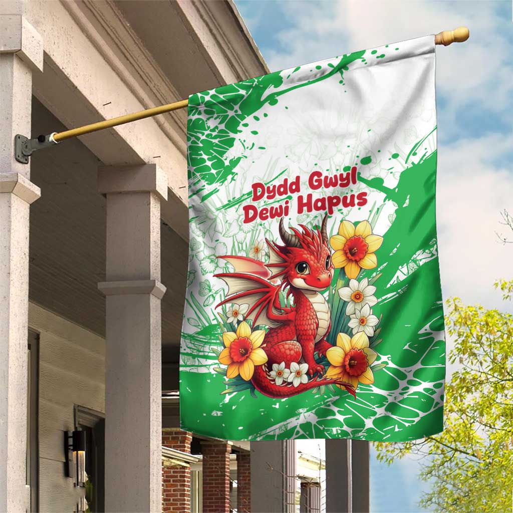Wales Saint David’s Day Personalized Garden Flag Funny Welsh Dragon Daffodil - Wonder Print Shop