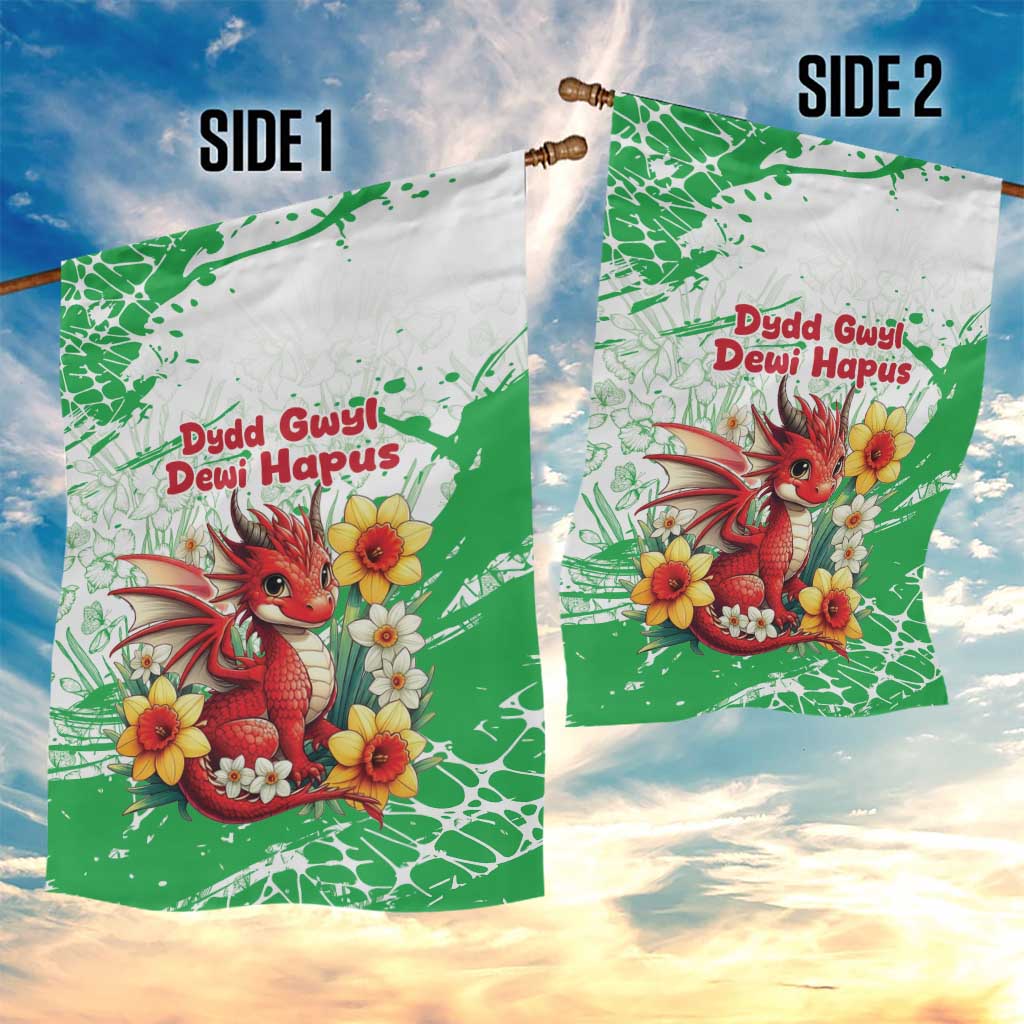 Wales Saint David’s Day Personalized Garden Flag Funny Welsh Dragon Daffodil - Wonder Print Shop