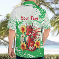 Wales Saint David’s Day Personalized Hawaiian Shirt Funny Welsh Dragon Daffodil - Wonder Print Shop