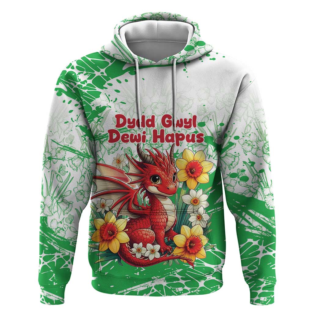 Wales Saint David’s Day Personalized Hoodie Funny Welsh Dragon Daffodil - Wonder Print Shop