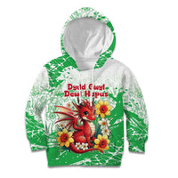 Wales Saint David’s Day Personalized Kid Hoodie Funny Welsh Dragon Daffodil - Wonder Print Shop