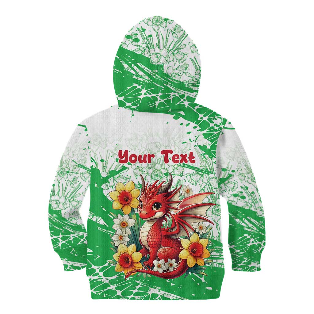 Wales Saint David’s Day Personalized Kid Hoodie Funny Welsh Dragon Daffodil - Wonder Print Shop