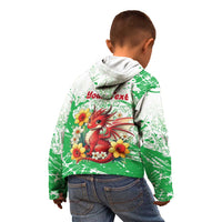 Wales Saint David’s Day Personalized Kid Hoodie Funny Welsh Dragon Daffodil - Wonder Print Shop