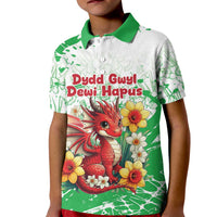 Wales Saint David’s Day Personalized Kid Polo Shirt Funny Welsh Dragon Daffodil - Wonder Print Shop