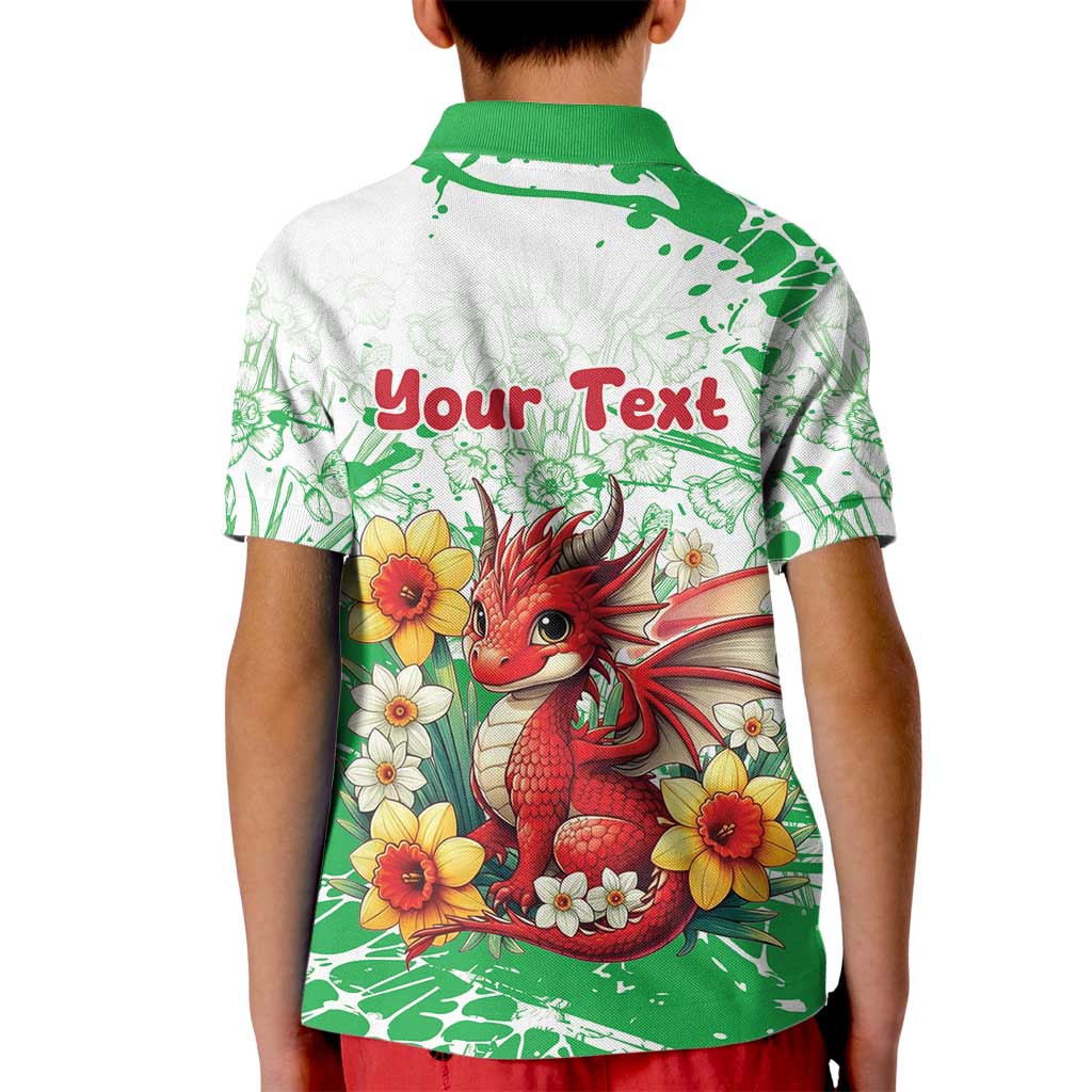 Wales Saint David’s Day Personalized Kid Polo Shirt Funny Welsh Dragon Daffodil - Wonder Print Shop