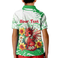 Wales Saint David’s Day Personalized Kid Polo Shirt Funny Welsh Dragon Daffodil - Wonder Print Shop