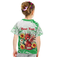 Wales Saint David’s Day Personalized Kid T Shirt Funny Welsh Dragon Daffodil - Wonder Print Shop