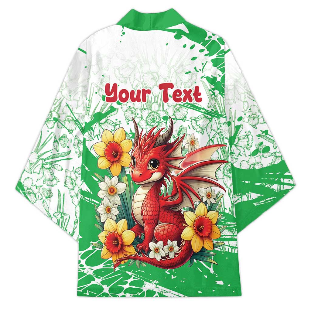 Wales Saint David’s Day Personalized Kimono Funny Welsh Dragon Daffodil - Wonder Print Shop