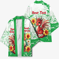 Wales Saint David’s Day Personalized Kimono Funny Welsh Dragon Daffodil - Wonder Print Shop