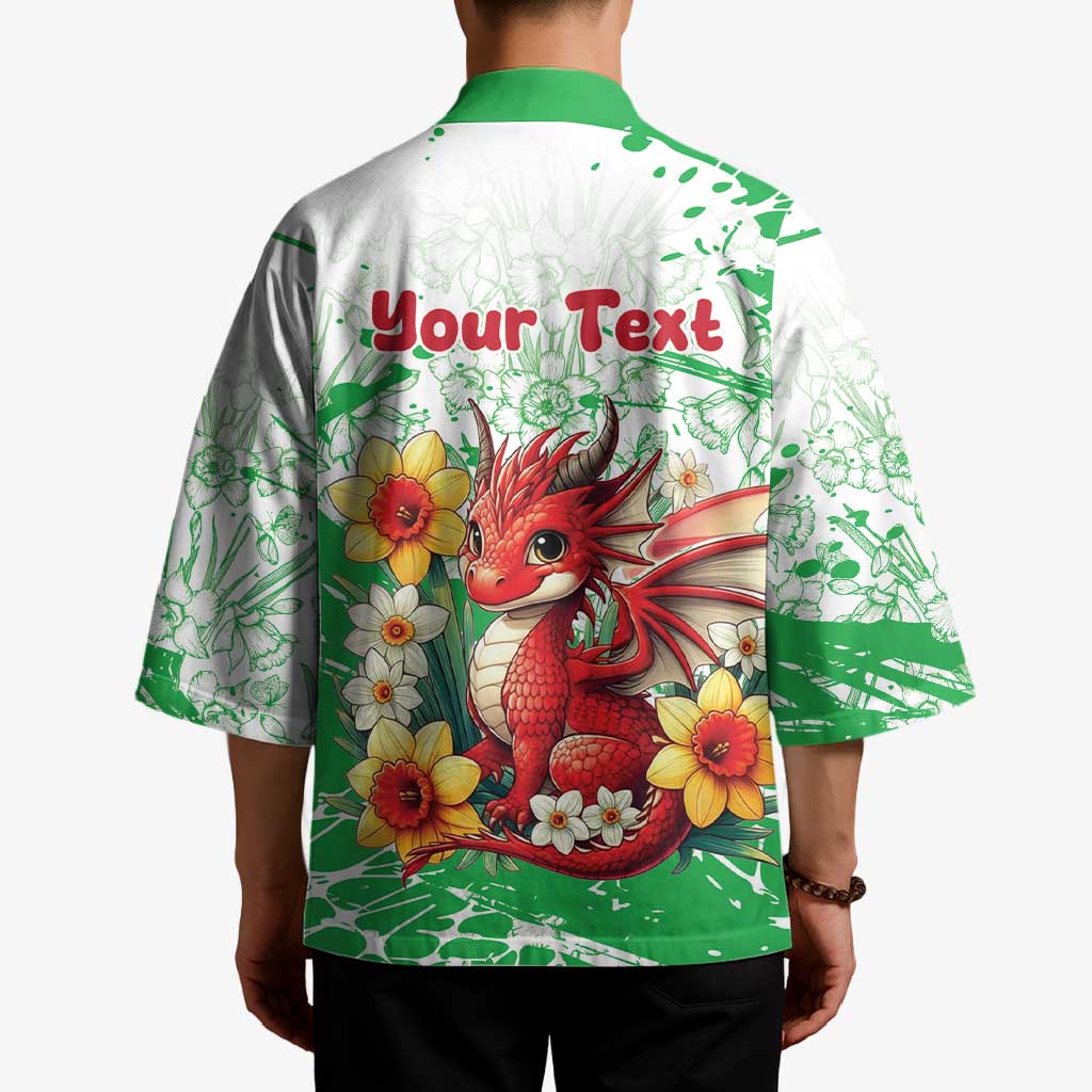 Wales Saint David’s Day Personalized Kimono Funny Welsh Dragon Daffodil - Wonder Print Shop