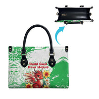 Wales Saint David’s Day Personalized Leather Bag Funny Welsh Dragon Daffodil - Wonder Print Shop