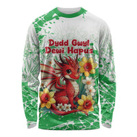 Wales Saint David’s Day Personalized Long Sleeve Shirt Funny Welsh Dragon Daffodil - Wonder Print Shop