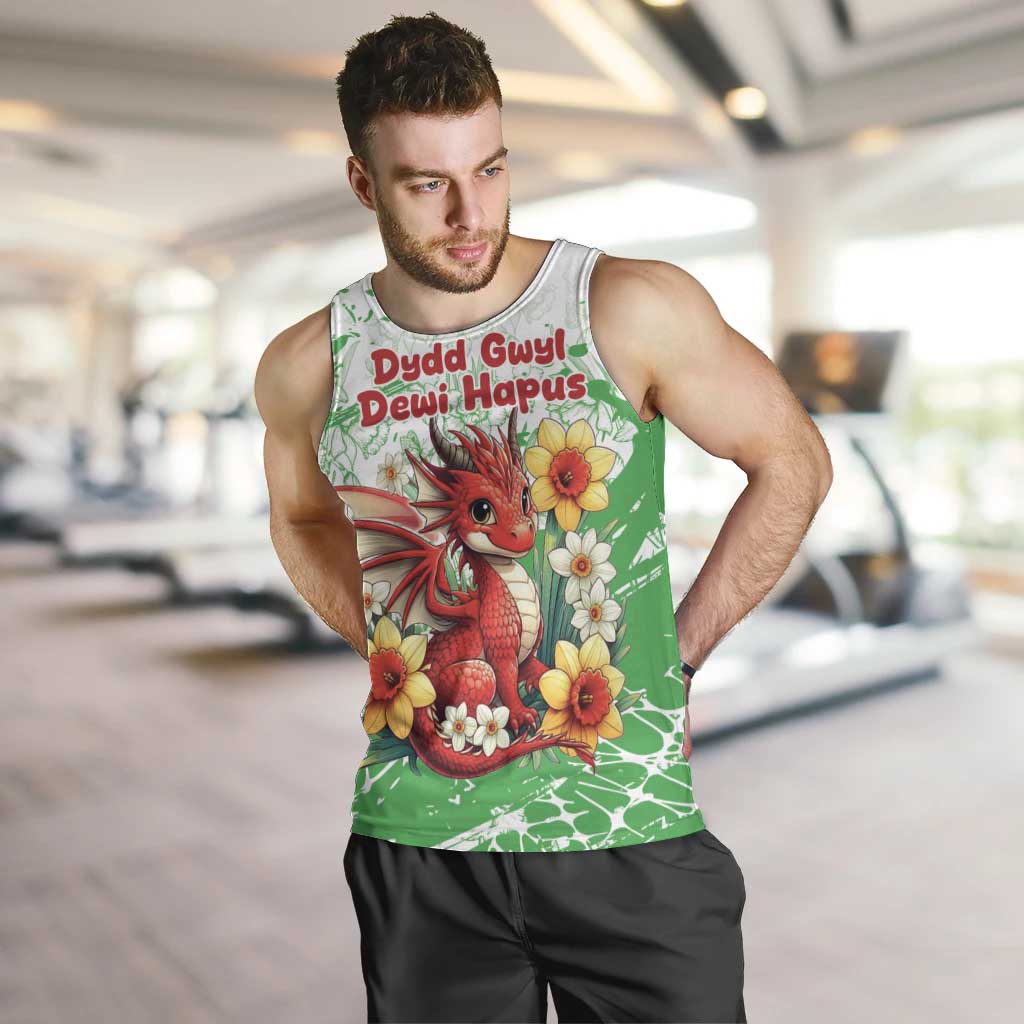 Wales Saint David’s Day Personalized Men Tank Top Funny Welsh Dragon Daffodil - Wonder Print Shop