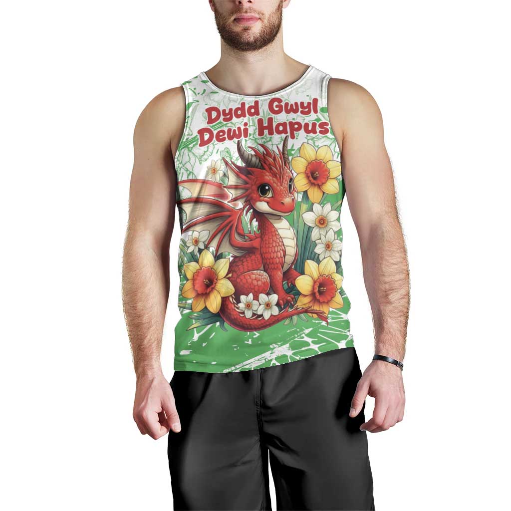 Wales Saint David’s Day Personalized Men Tank Top Funny Welsh Dragon Daffodil - Wonder Print Shop