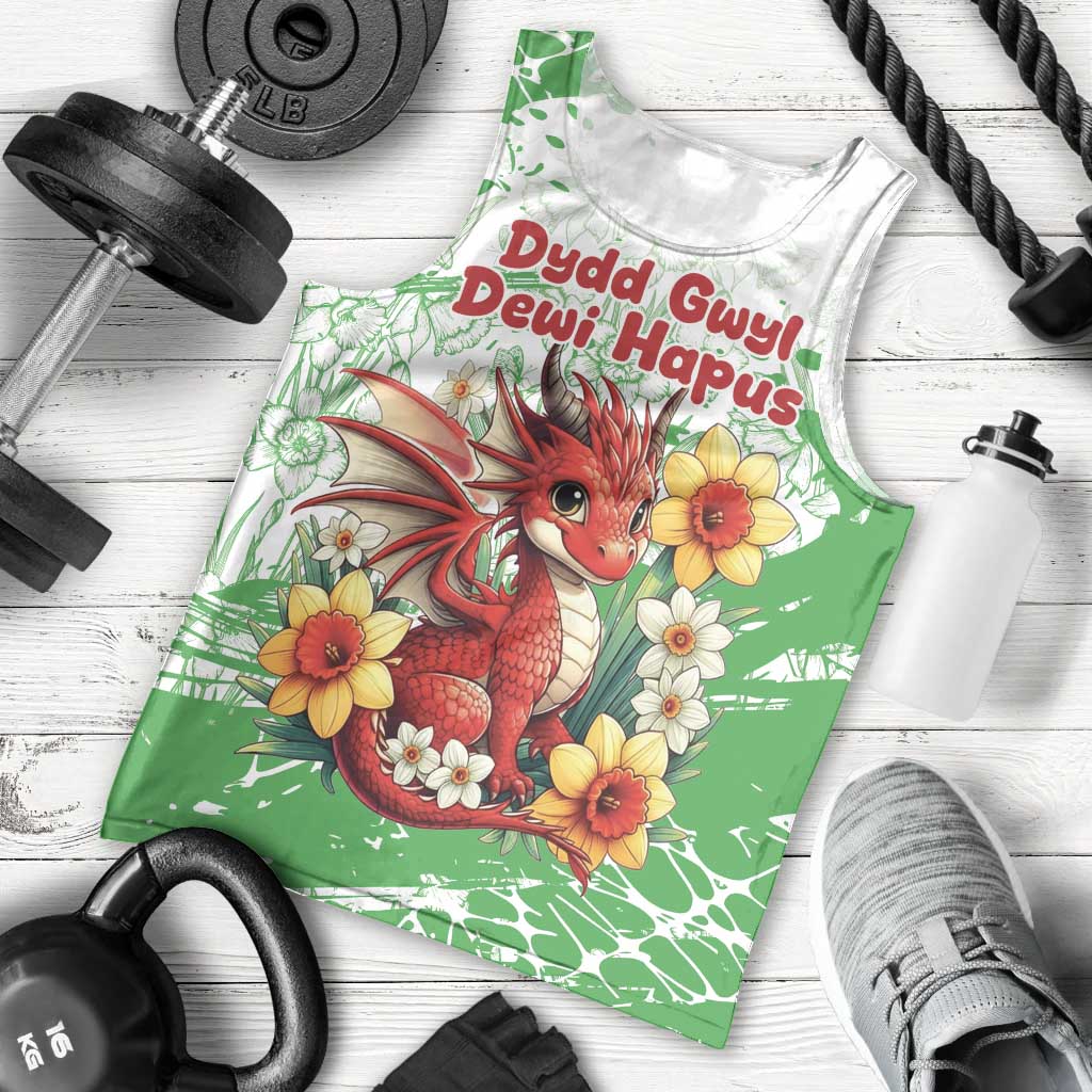 Wales Saint David’s Day Personalized Men Tank Top Funny Welsh Dragon Daffodil - Wonder Print Shop