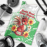 Wales Saint David’s Day Personalized Men Tank Top Funny Welsh Dragon Daffodil - Wonder Print Shop