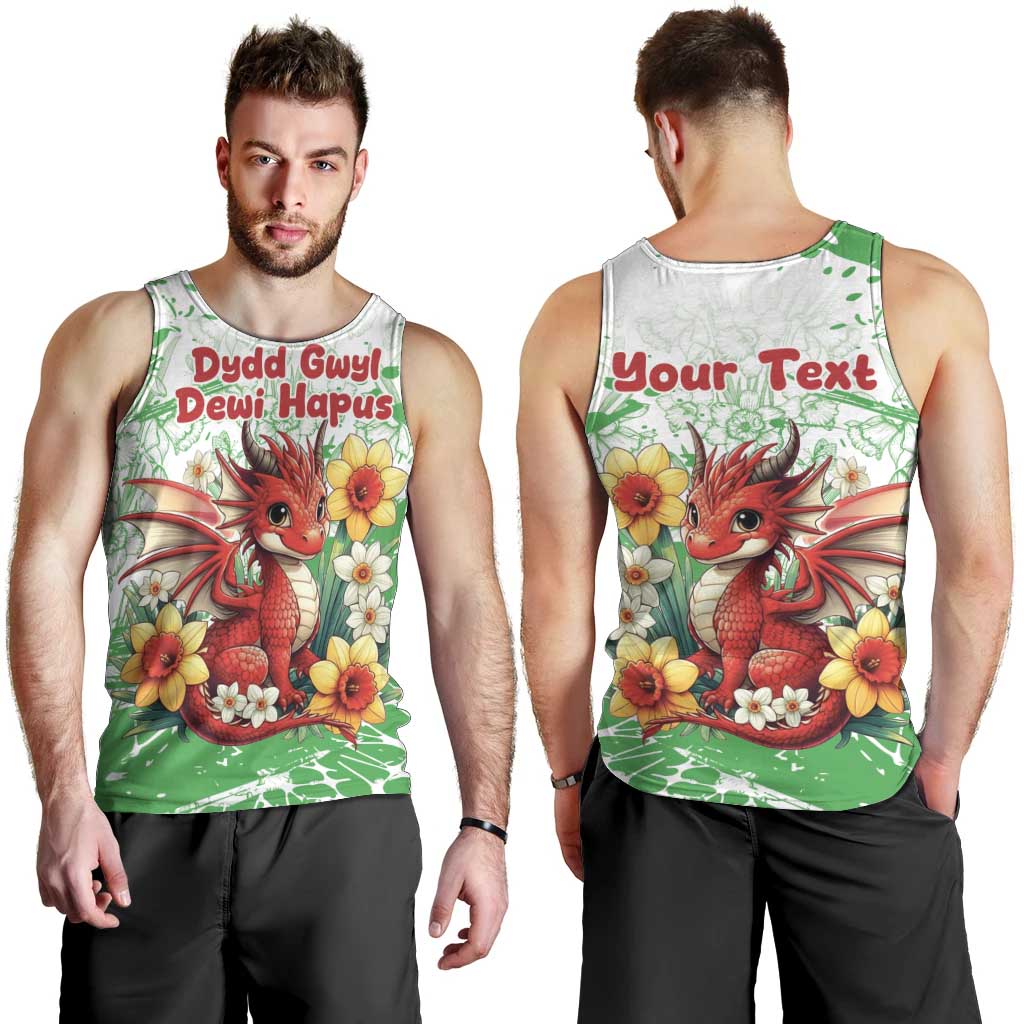 Wales Saint David’s Day Personalized Men Tank Top Funny Welsh Dragon Daffodil - Wonder Print Shop