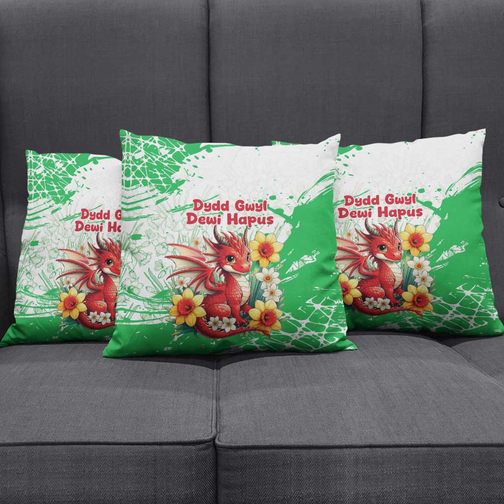Wales Saint David’s Day Personalized Pillow Cover Funny Welsh Dragon Daffodil - Wonder Print Shop