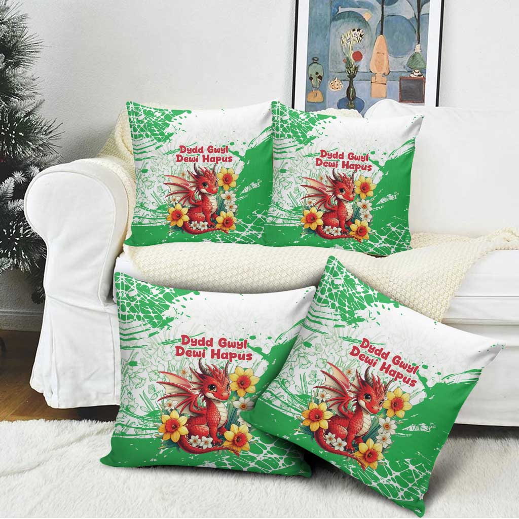 Wales Saint David’s Day Personalized Pillow Cover Funny Welsh Dragon Daffodil - Wonder Print Shop