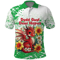 Wales Saint David’s Day Personalized Polo Shirt Funny Welsh Dragon Daffodil - Wonder Print Shop