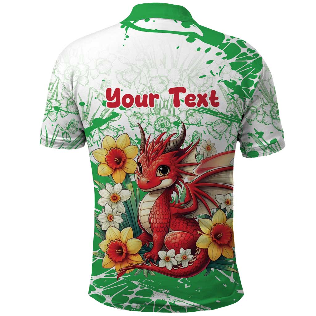 Wales Saint David’s Day Personalized Polo Shirt Funny Welsh Dragon Daffodil - Wonder Print Shop