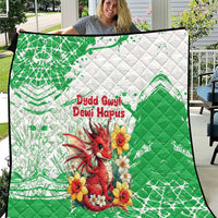 Wales Saint David’s Day Personalized Quilt Funny Welsh Dragon Daffodil - Wonder Print Shop