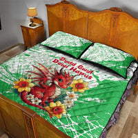 Wales Saint David’s Day Personalized Quilt Bed Set Funny Welsh Dragon Daffodil - Wonder Print Shop
