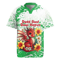 Wales Saint David’s Day Personalized Rugby Jersey Funny Welsh Dragon Daffodil - Wonder Print Shop