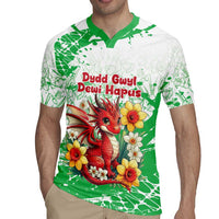 Wales Saint David’s Day Personalized Rugby Jersey Funny Welsh Dragon Daffodil - Wonder Print Shop