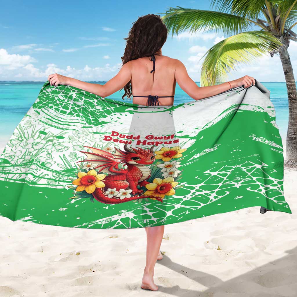Wales Saint David’s Day Personalized Sarong Funny Welsh Dragon Daffodil - Wonder Print Shop