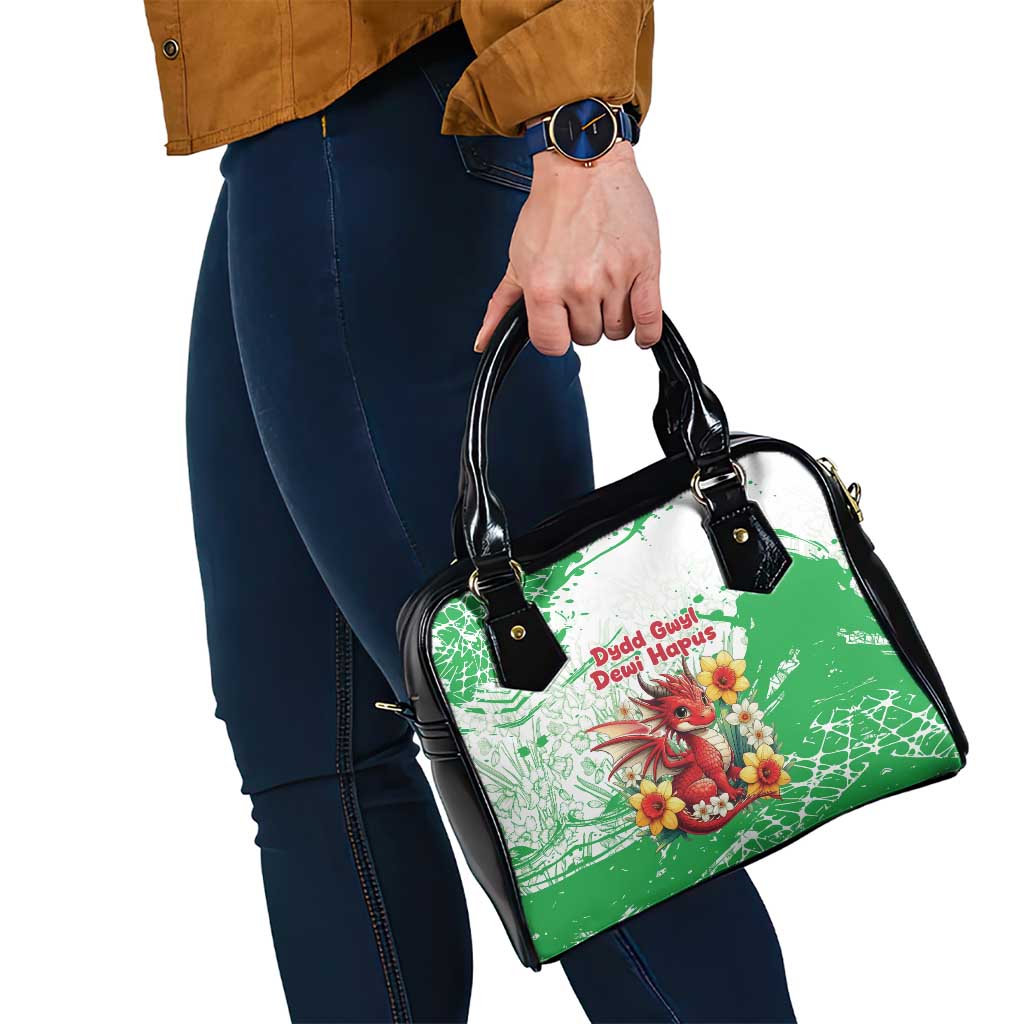 Wales Saint David’s Day Personalized Shoulder Handbag Funny Welsh Dragon Daffodil - Wonder Print Shop