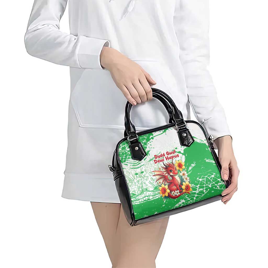 Wales Saint David’s Day Personalized Shoulder Handbag Funny Welsh Dragon Daffodil - Wonder Print Shop