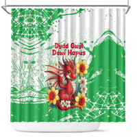 Wales Saint David’s Day Personalized Shower Curtain Funny Welsh Dragon Daffodil - Wonder Print Shop