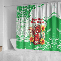 Wales Saint David’s Day Personalized Shower Curtain Funny Welsh Dragon Daffodil - Wonder Print Shop