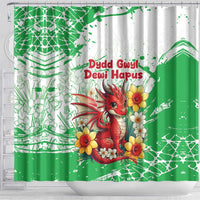 Wales Saint David’s Day Personalized Shower Curtain Funny Welsh Dragon Daffodil - Wonder Print Shop