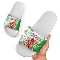 Wales Saint David’s Day Personalized Slide Sandals Funny Welsh Dragon Daffodil - Wonder Print Shop